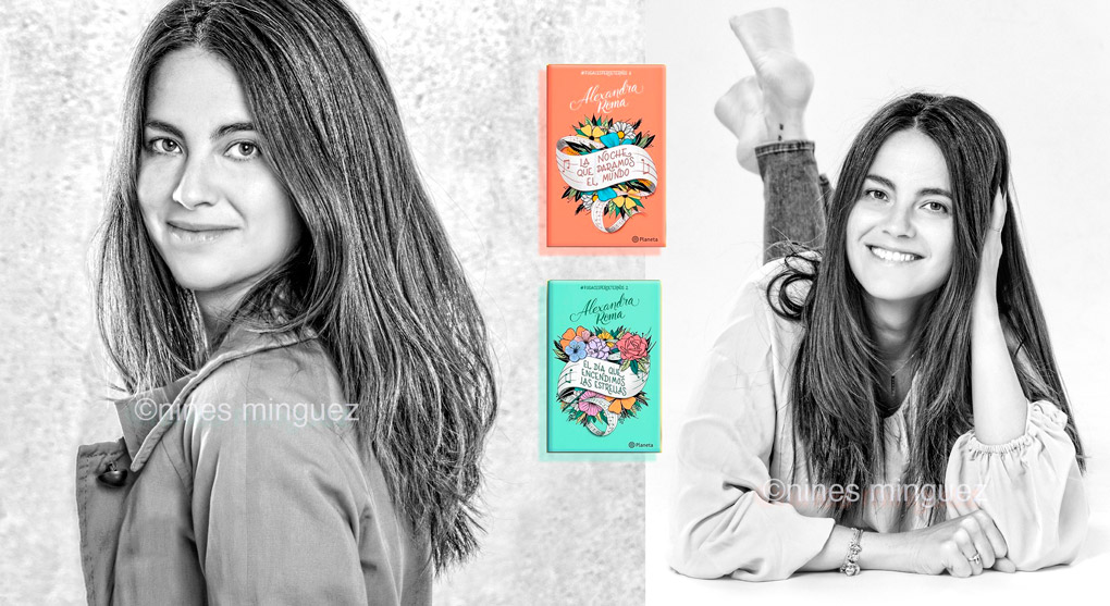 Fotografa de retrato de la escritora Alexandra Roma