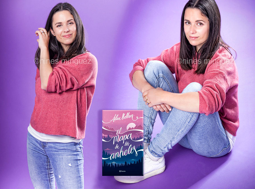 Fotografa de retrato de la escritora Alice Kellen