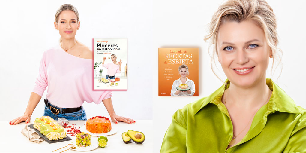 retratos de las cocineras youtubers Vicky Calleja y Svitlana_Popivnyak, Esbieta