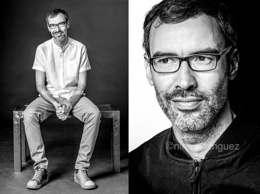 retrato del escritor Jorge Corrales